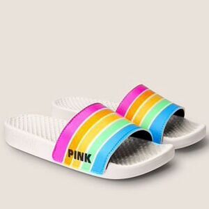 PINK BY Victoria's Secret RAINBOW SLIDES